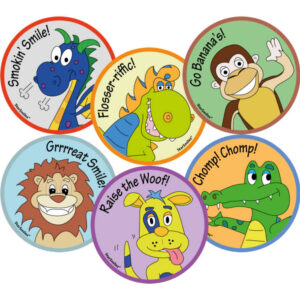 Sticker Lachende Tiere, 200 Stück -Sonderpreis-