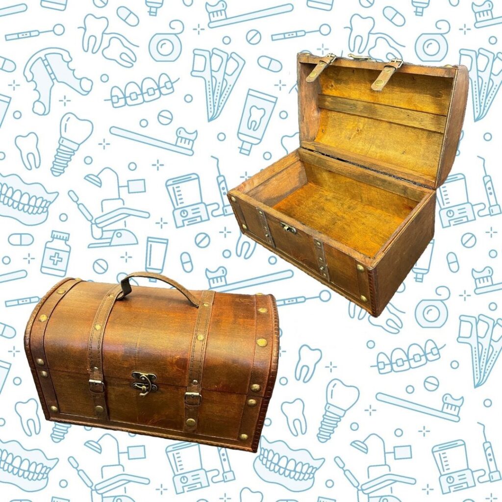 treasure chest in wood