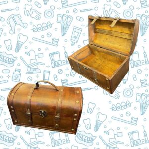 Schatzkiste aus Holz leer, 1 Stück