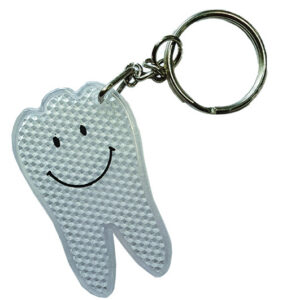 Schlüsselanhänger Lachender Zahn, 24 Stück