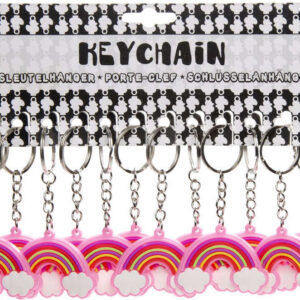 Schlüsselanhänger Regenbogen, 24 Stück