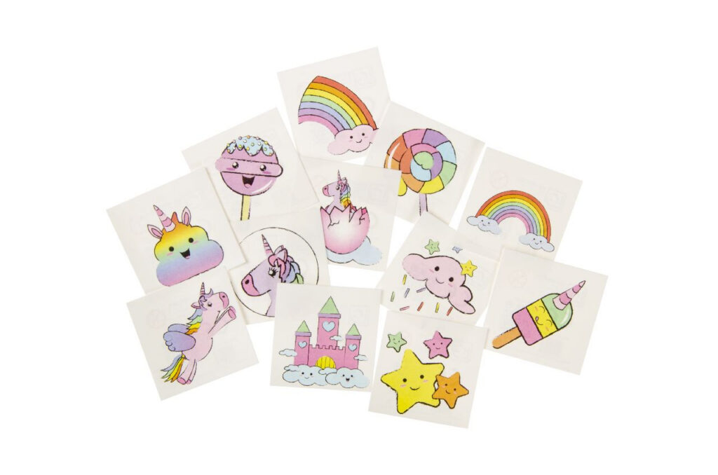 Tattoos Einhorn, 288 Stück