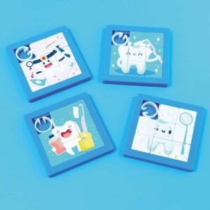 Schiebepuzzle Zähne, 24 Stück