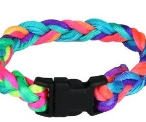 Armband Neon geflochten, 24 Stück