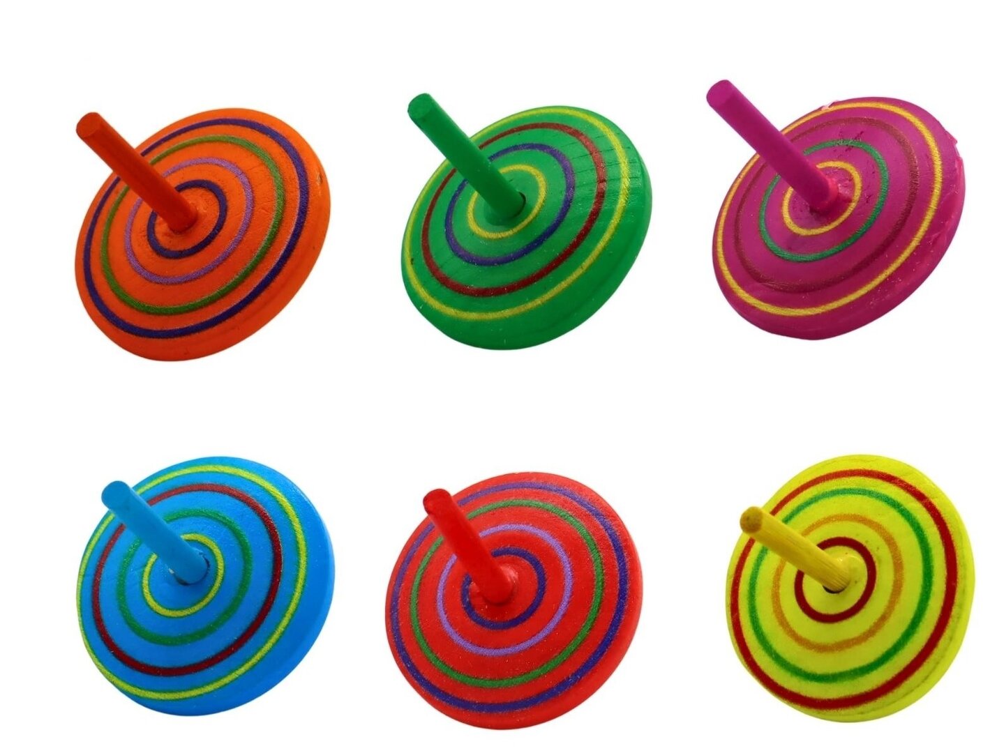 Kreisel aus Holz, 48 Stück – Bild 2