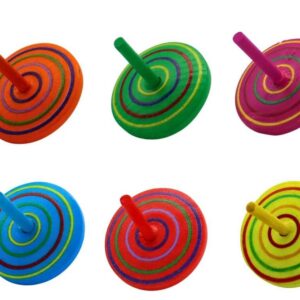 Kreisel aus Holz, 48 Stück