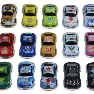 Auto Miniflitzer mit Rückzug, 24 Stück