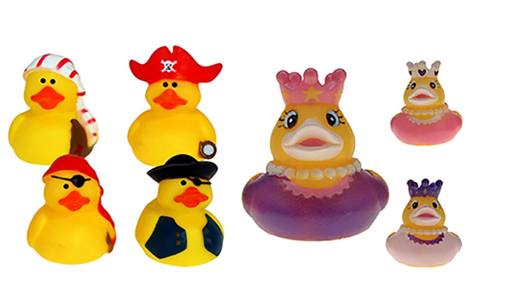 Badeente Pirat & Prinzessin, 24 Stück