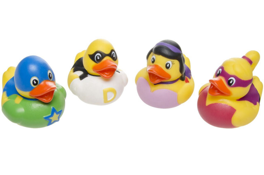 Bath duck super hero