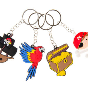 Schlüsselanhänger Piratenschatz, 24 Stück