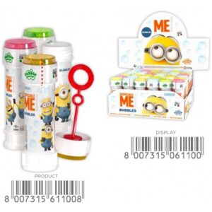 Seifenblasen Minions mit Geduldspiel 60ml, 24 Stück