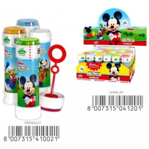 Seifenblasen Mickey Mouse & Friends mit Geduldspiel 60ml, 24 Stück