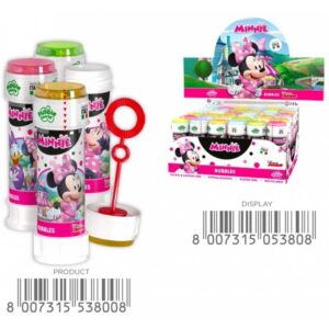 Seifenblasen Minnie Mouse & Friends mit Geduldspiel 60ml, 24 Stück