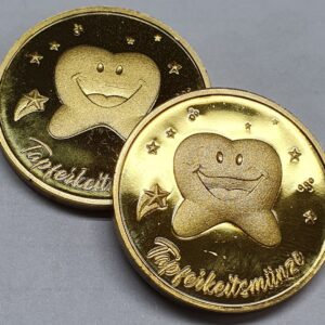 Tapferkeitsmünze Happy Zahn, 30 Stück