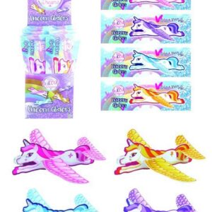 Styroporflieger Einhorn Mix, 48 Stück