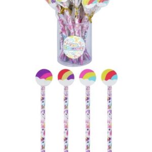Bleistifte Einhorn mit Regenbogen Radiertop, 24 Stück