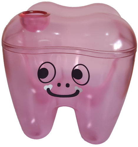 Zahnbehälter Rosa, 1 Stück – Bild 4