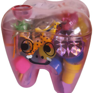 Zahnbehälter Rosa gefüllt, 70 Stück