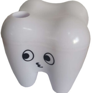 Zahnbehälter Weiß gefüllt, 70 Stück