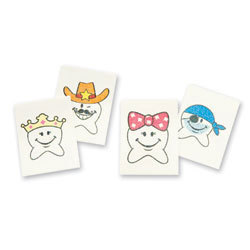 Tattoos glitter teeth