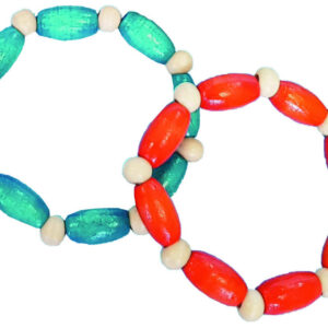 Perlen-Armband aus Holz, 24 Stück -Sonderpreis-