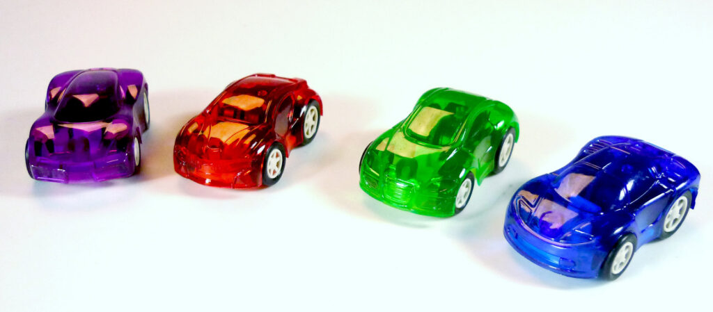 sportcar with pullback