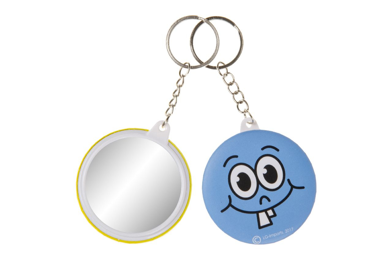 Keychain laughing face with mirrow – Bild 2