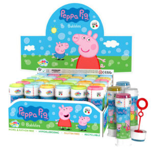 Seifenblasen Peppa Pig mit Geduldspiel 60ml, 24 Stück