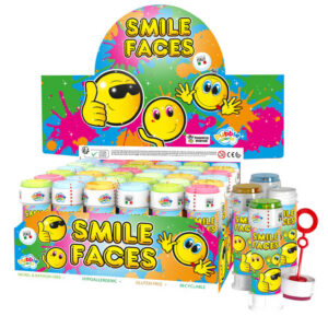 Seifenblasen Smile mit Geduldspiel 60ml, 36 Stück