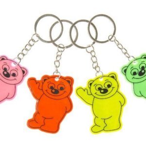 Schlüsselanhänger Reflektor Bär