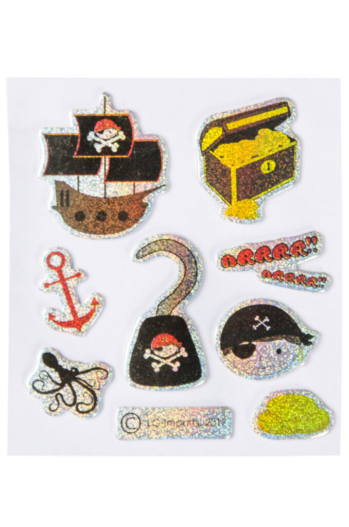 Sticker Pirat, 100 Stück