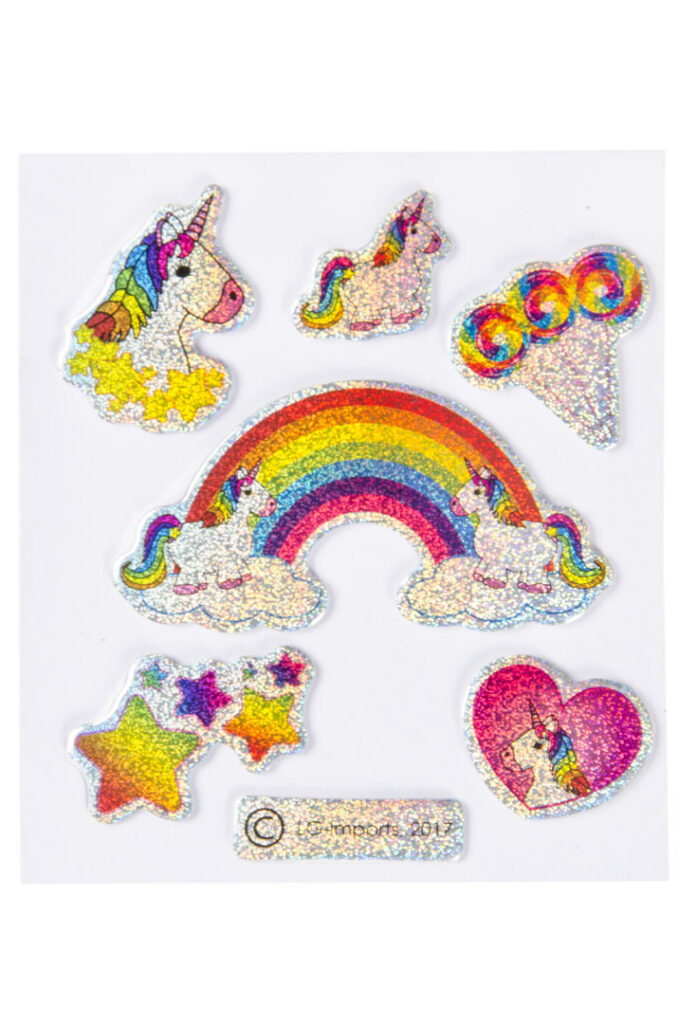 Sticker Glitzer Mix, 100 Stück