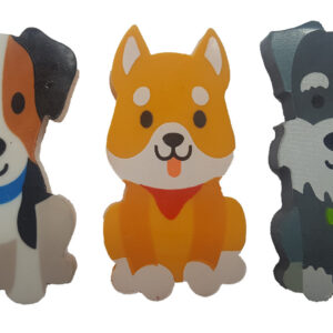 Eraser Dog Set of 3