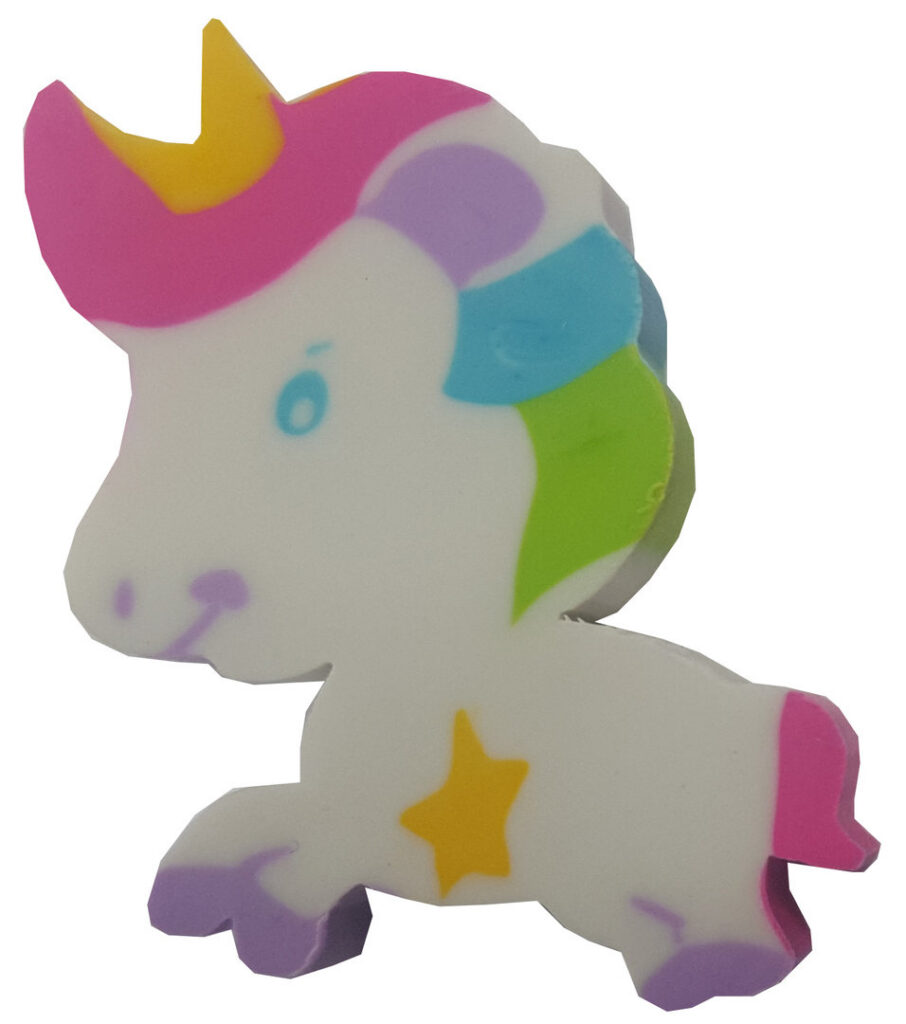 Eraser unicorn set of 3