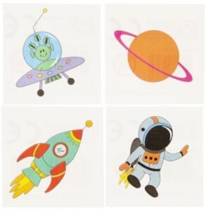 Tattoos Weltraum, 288 Stück