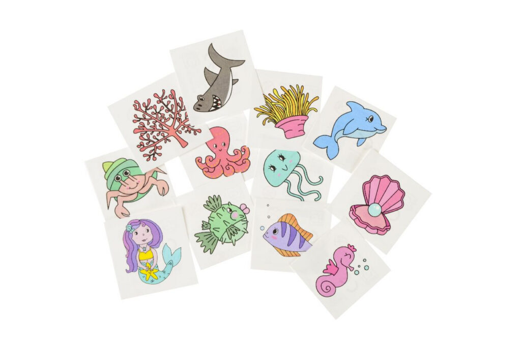 Tattoos Meerestiere, 288 Stück