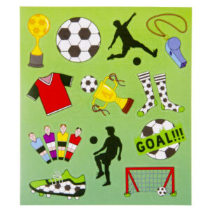 Stickerblatt Fußball, 100 Stück