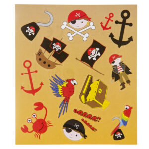 Stickerblatt Pirat, 100 Stück