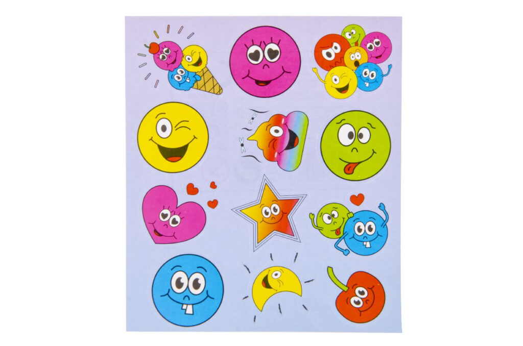 Stickerblatt Emotion, 100 Stück