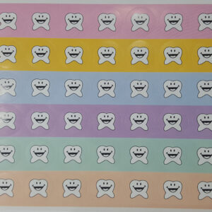 Sticker Zahn klein, 210 Stück -Sonderpreis-