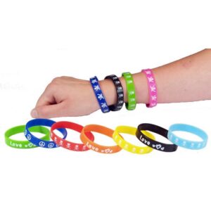 Armband Silikon, 24 Stück -Sonderpreis-
