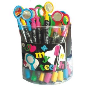 Radierer Mundspiegel, 48 Stück