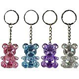 Key pendant crystal bear