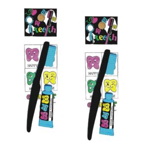 Radierer Zahnbürste und Tube, 48 Stück