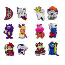 Tooth stickers with moving Eyes